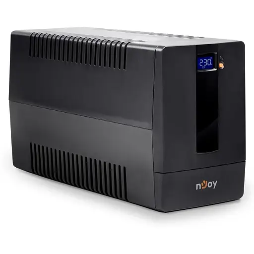 Джерело безперебійного живлення NJOY Horus Plus 1000 (PWUP-LI100H1-AZ01B), Lin.int., AVR, 4 x евро, USB, LCD, пластик - фото 3