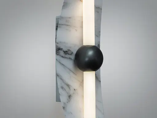 Настінний LED світильник бра Romin білий 9 Вт мармур - фото 4