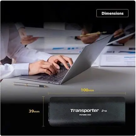 SSD диск Patriot Transporter 2TB USB 3.2 Type-C Black External (PTP2TBPEC) - фото 8