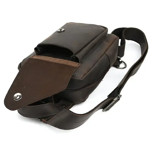 Мужской нагрудная сумка слинг рюкзак на одно плечо LIMARY 29х16х8 см sum0028202 - фото 6