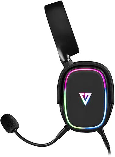 Игровая гарнитура ModeCom Volcano RGB Prometheus 7.1 Black USB - фото 3