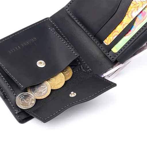 Кожаный портмоне Grande Pelle 9х11.5х3 см acs0015035 - фото 5