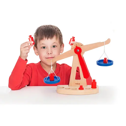Навчальні ваги Viga Toys 50660 с гирями дерев'яні - фото 4