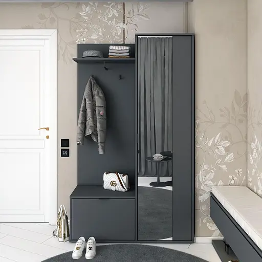 Прихожая Doros Дора Графит 113,5х40х192 (44900219) - фото 13