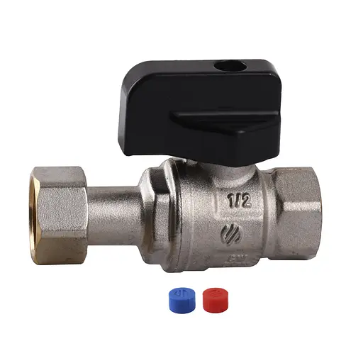 Кран шаровый для котла 1/2″ Arco 150853 прямой с накидной гайкой - фото 1