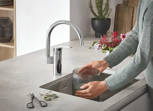 Набор смесителей Grohe Eurosmart 4 в 1 для ванной и кухни UA123248M3 Хром - фото 6