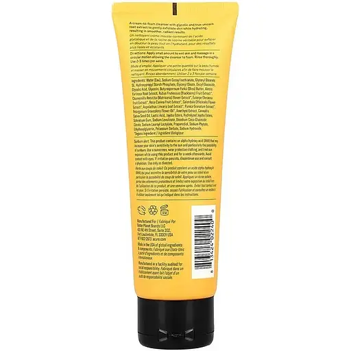 Средство для умывания Acure Resurfacing 1% Glycolic Acid & Unicorn Root Cleanser 118 мл - фото 2