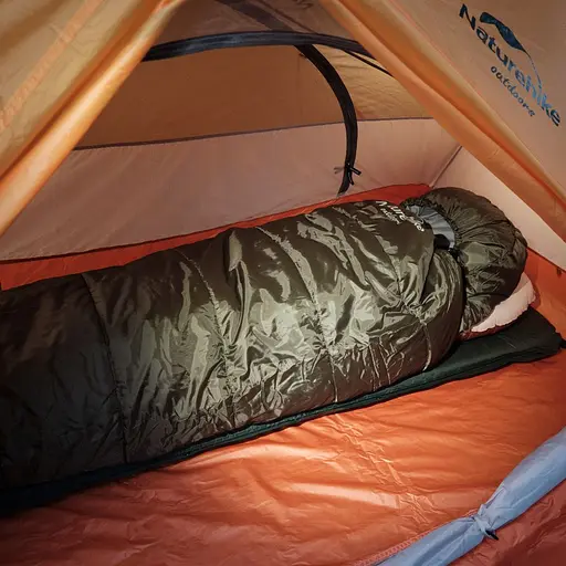 Спальник з капюшоном Naturehike U350 NH20MSD07, (1°C), правий, зелений - фото 10