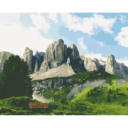 Набор для росписи ArtCraft Доломитовые Альпы 40x50 см (10555-AC)