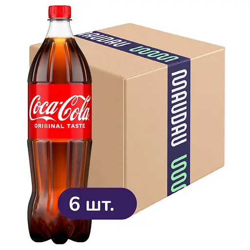Упаковка напою Coca-Cola безалкогольний сильногазований 7.5 л (1.25 л х 6 шт.)