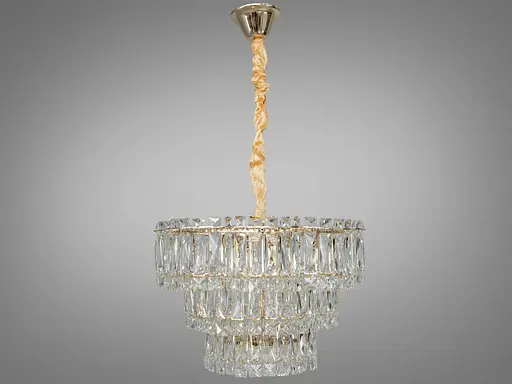 Надзвичайно вишукана новинка, кришталева люстра на 6 ламп, золото - фото 1