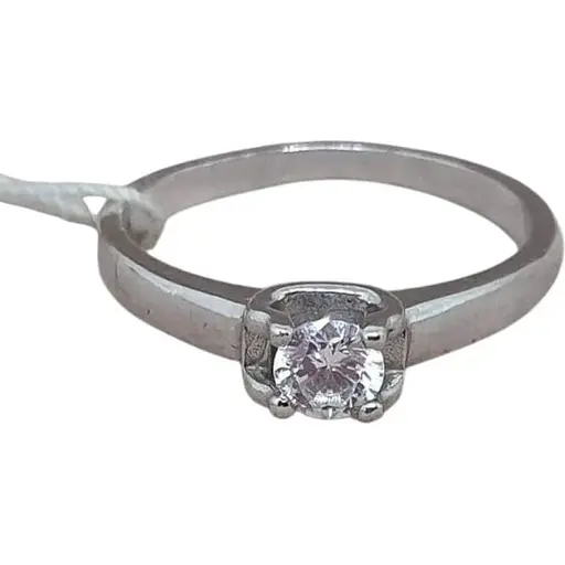 Серебряное кольцо Агни ГАЛА с фианитом. 1108/1Р-CZ 16,5