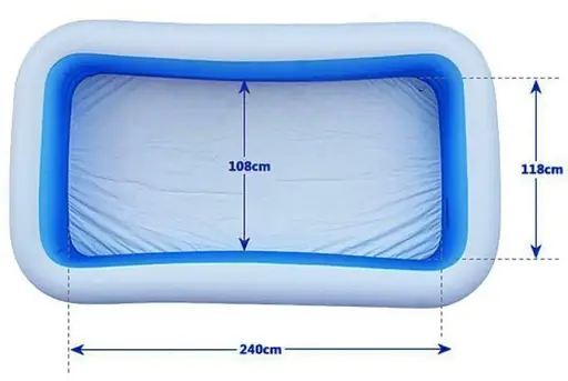 Басейн 58484, прямокутний, 305-183-56 см, 3 повітряні камери, 1020л, ремкомплект - фото 4