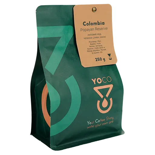 Кава зернова YoCo Colombia Popayan Reserve – Фильтр 250 г