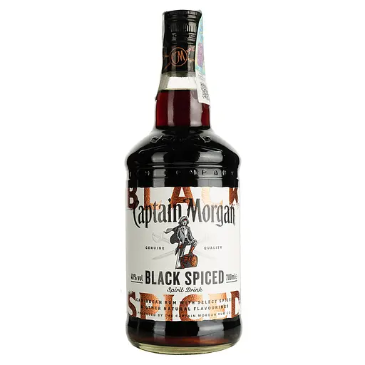 Алкогольный напиток Captain Morgan Black Spiced 40% 0.7 л