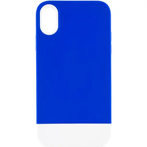 Чохол Epik TPU+PC Bichromatic для Apple iPhone X/XS 5.8 Navy Blue/White