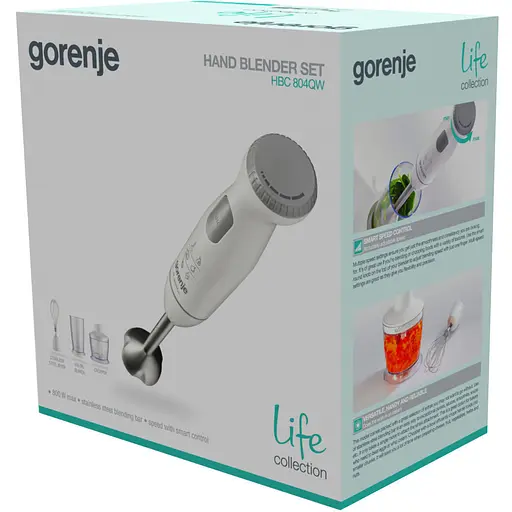 Блендер занурювальний Gorenje HBC804QW (735654) - фото 4
