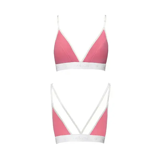 Спортивный топ с двойными бретелями Passion PS007 TOP pink L - фото 3