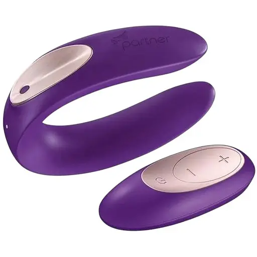 Вібратор для пар Satisfyer Double Plus Remote з пультом дистанційного керування та двома моторчиками