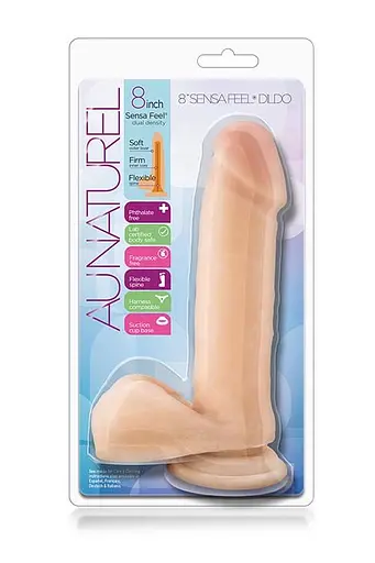 Фалоімітатор Au Naturel Sensa Feel Dildo 8 Inch 20.3 см тілесний - фото 2