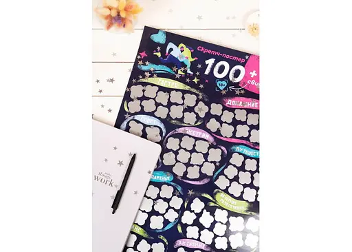 Fun Games Shop Скретч постер 100+1 побачення (рос.) (FGS38) - фото 3