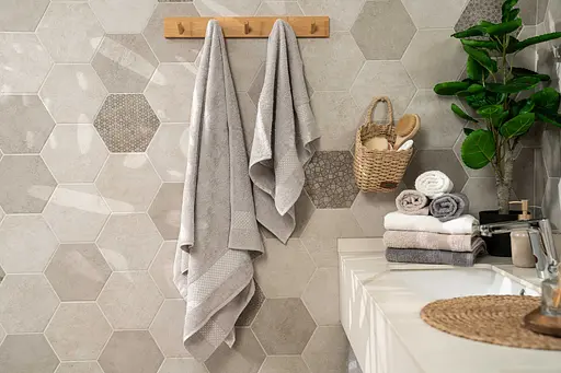 Набор полотенец махровых Ardesto Holiday 50х90 см 70х140 см 2 шт. 100% хлопок серебристый (ART2557SV)  - фото 8