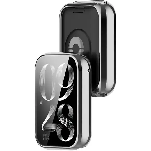 Чохол-накладка DK Silicone Face Case для Xiaomi Mi Band 8 Pro (silver) - фото 2
