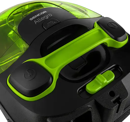 Пылесос контейнерный Sencor Allegro 890 Вт НЕРА черно-зеленый - фото 5