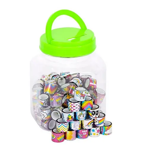 Скотч декоративний "Голограма з малюнком" COLOR-IT №62, 90 шт по 2 метри