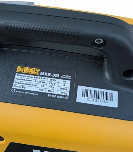 Інверторний бензиновий генератор DeWALT MXR35i (3.2/3.5 кВт), з мідною обмоткою - фото 7