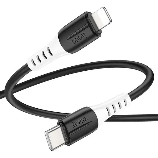 Кабель Hoco X82 iP PD silicone charging data cable Чорний