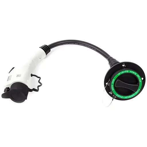 Адаптер Duosida кабеля для електромобіля Type 1 (Female) - Type 2 (Male)