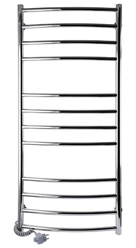 Электрический полотенцесушитель Unio LDE EL 1200-500-12 Лесенка Дуга Элит, Хром, Левое, Механический - фото 1