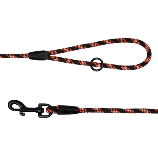 Поводок для собак Barksi Active 183х0.9 см черно-оранжевый - фото 3