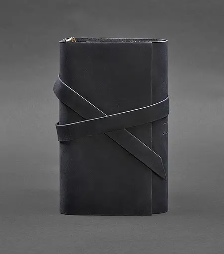 Шкіряний блокнот (Софт-бук) 1.0 синій - фото 1