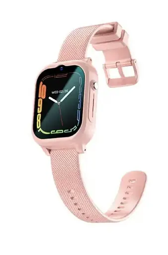Дитячий смарт-годинник Lemfo K26 з GPS-відеодзвінком HD-камерою та 2 додатковими корпусами в комплекті Рожевий - фото 4