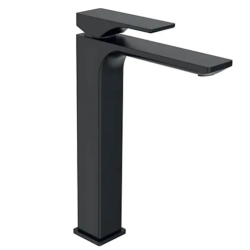 Змішувач для умивальника Koer KB-11010-05 високий KR3483 Чорний матовий - фото 1
