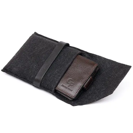 Мужской кожаный кошелек Grande Pelle 9х11.5х3 см acs0015037 - фото 7