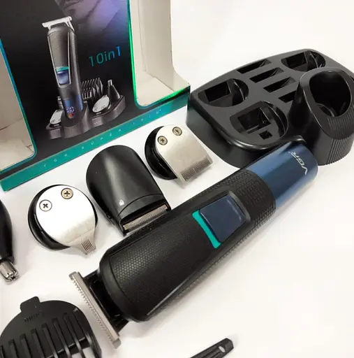 Универсальный аккумуляторный триммер VGR V-108 10 в 1 машинка для стрижки волос 5 Вт - фото 6