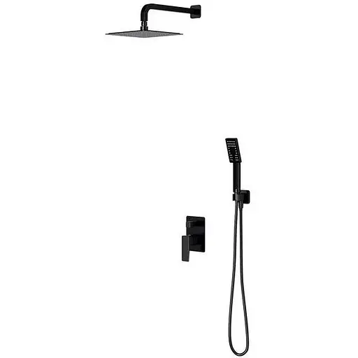 Душова система прихованого монтажу Omnires Parma black mat SYSPM10BL, Чорний матовий - фото 1