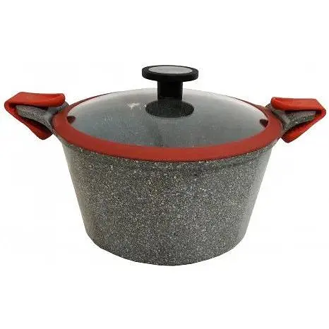 Кастрюля со стеклянной крышкой Neoflam EK-OT-C28I Marble с мраморным покрытием 28см - фото 1