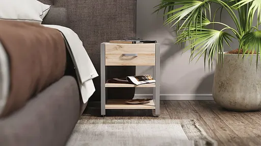 Тумба універсальна Вів'єн 1/2 50x41x40 сірий ДСП Дуб Сан-Марино 16мм FRD-104134 - фото 4