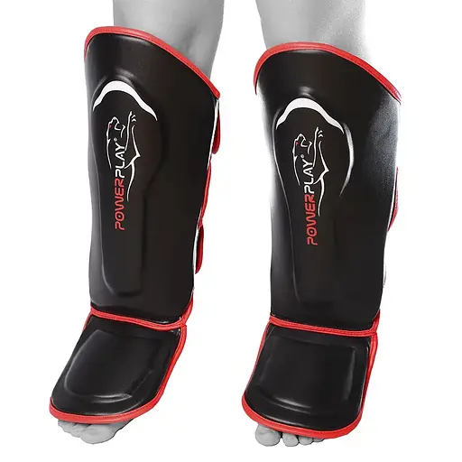 Захист гомілки та стопи Power Play 3052, Black/Red - M - фото 2
