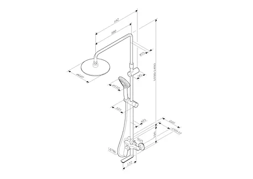 Душевая система AM.PM Sunny F0785C900 - фото 9