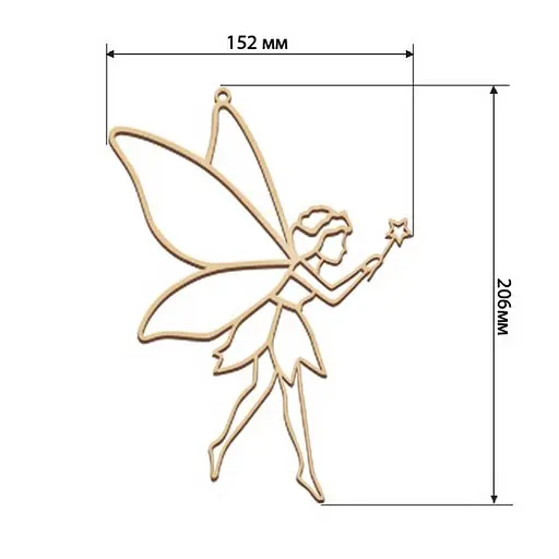 Набор для витражной живописи по номерам "Фея" Fabrika Decoru FDSGK-21 - фото 2