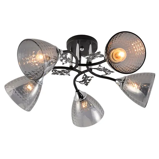 Люстра декоративна V XA1525B/5 BK+CR на 5 плафонів