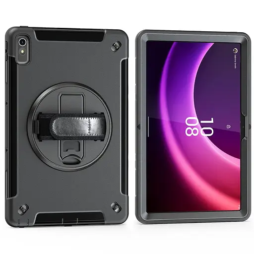 Чехол Rugged 3 Layers бронированный противоударный с защитой Lenovo Tab P11 2nd gen 11.5 TB350 Черный - фото 8