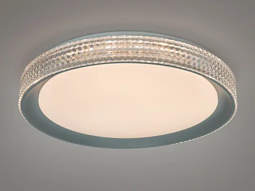 Люстра LED Diasha 46 Вт біла сіра 8 м² - фото 2