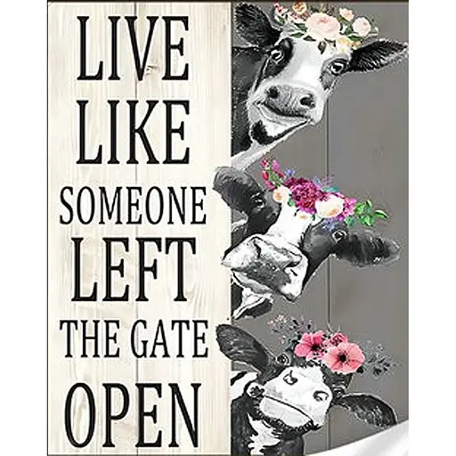 Алмазная мозаика Strateg ПРЕМИУМ Три коровы размером 30х40 см (GM86860) - фото 1