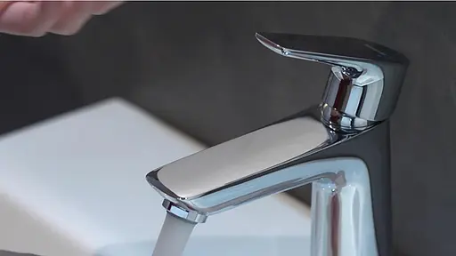 Змішувач Hansgrohe Talis E 110 для умивальника CoolStart з донним клапаном pop-up 71713990 Polished Gold Optic Золотий - фото 4
